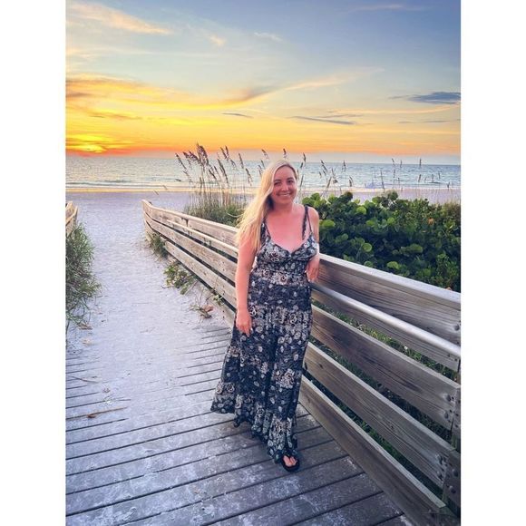 Let's Smock About It Black Floral Print Tiered Maxi Slip Dress - Picture 15 of 16